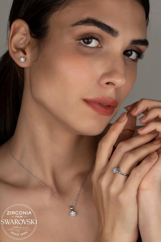 Union Zirconia Kadın 6 Tırnak Gümüş Set