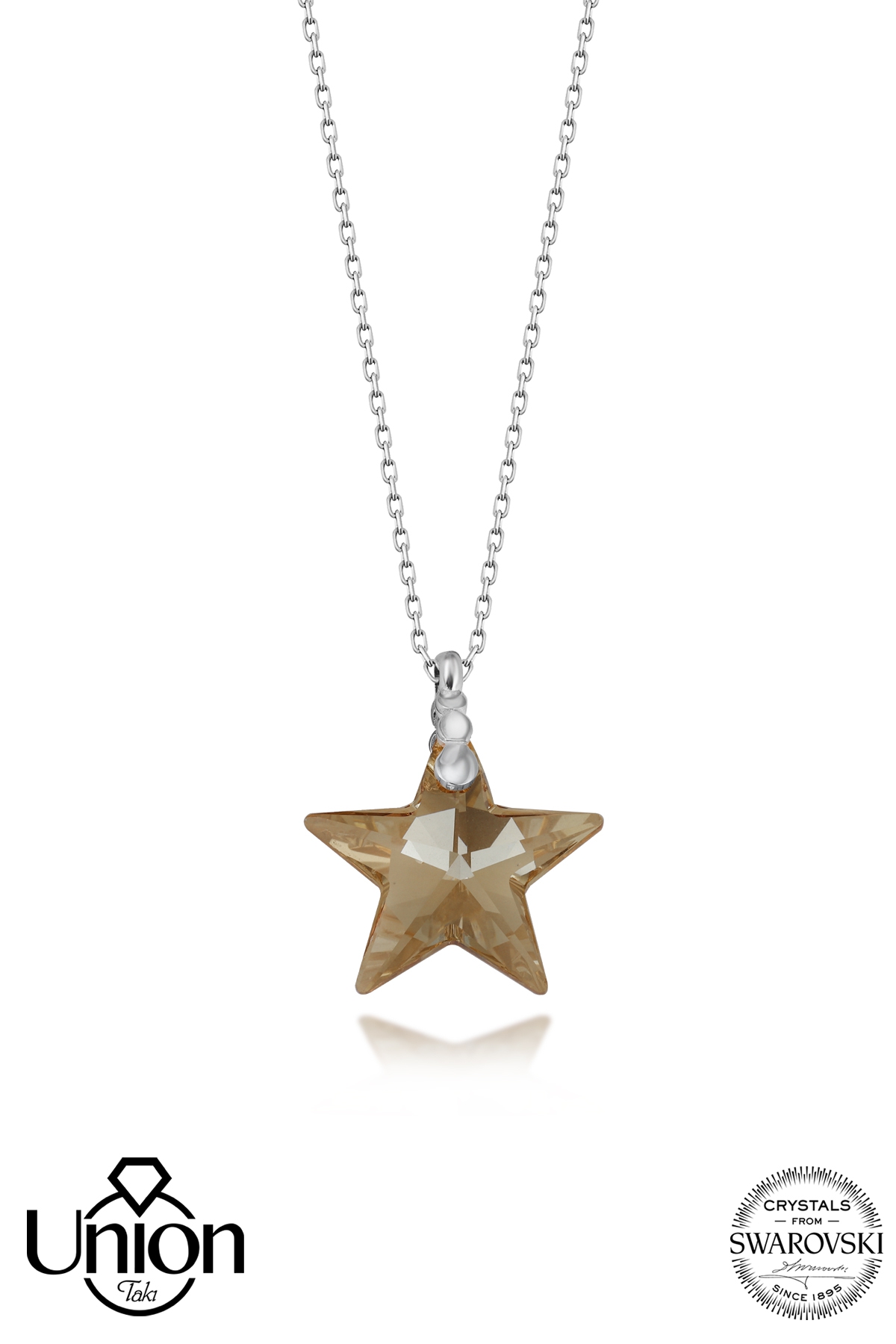 Union Crystal Kadın Star Light Colorado Gümüş Kolye