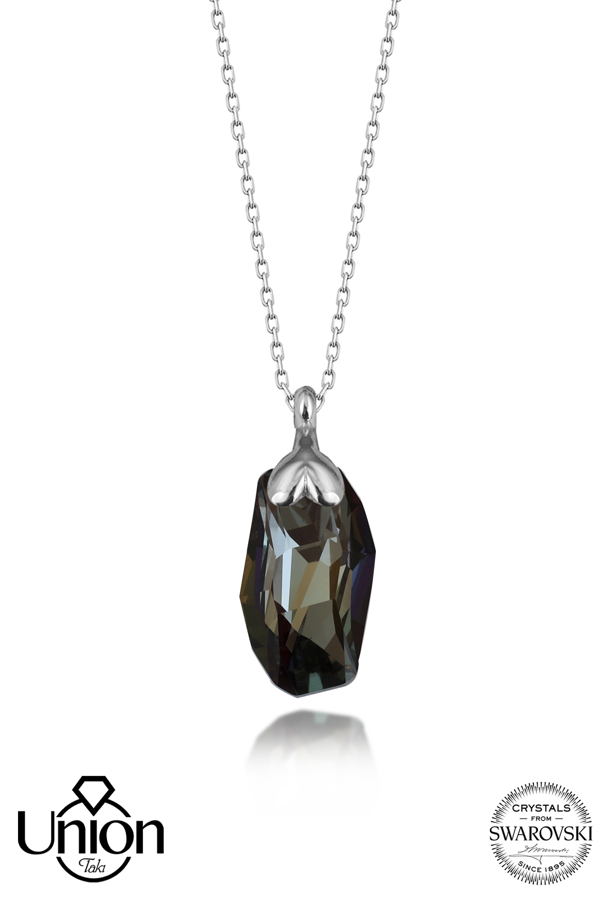 Union Crystal Kadın Özel Kesim Zirconia Gümüş Kolye