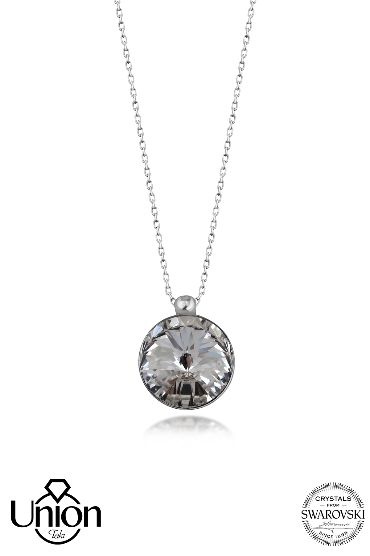 Union Crystal Kadın 14 mm Gümüş Kolye