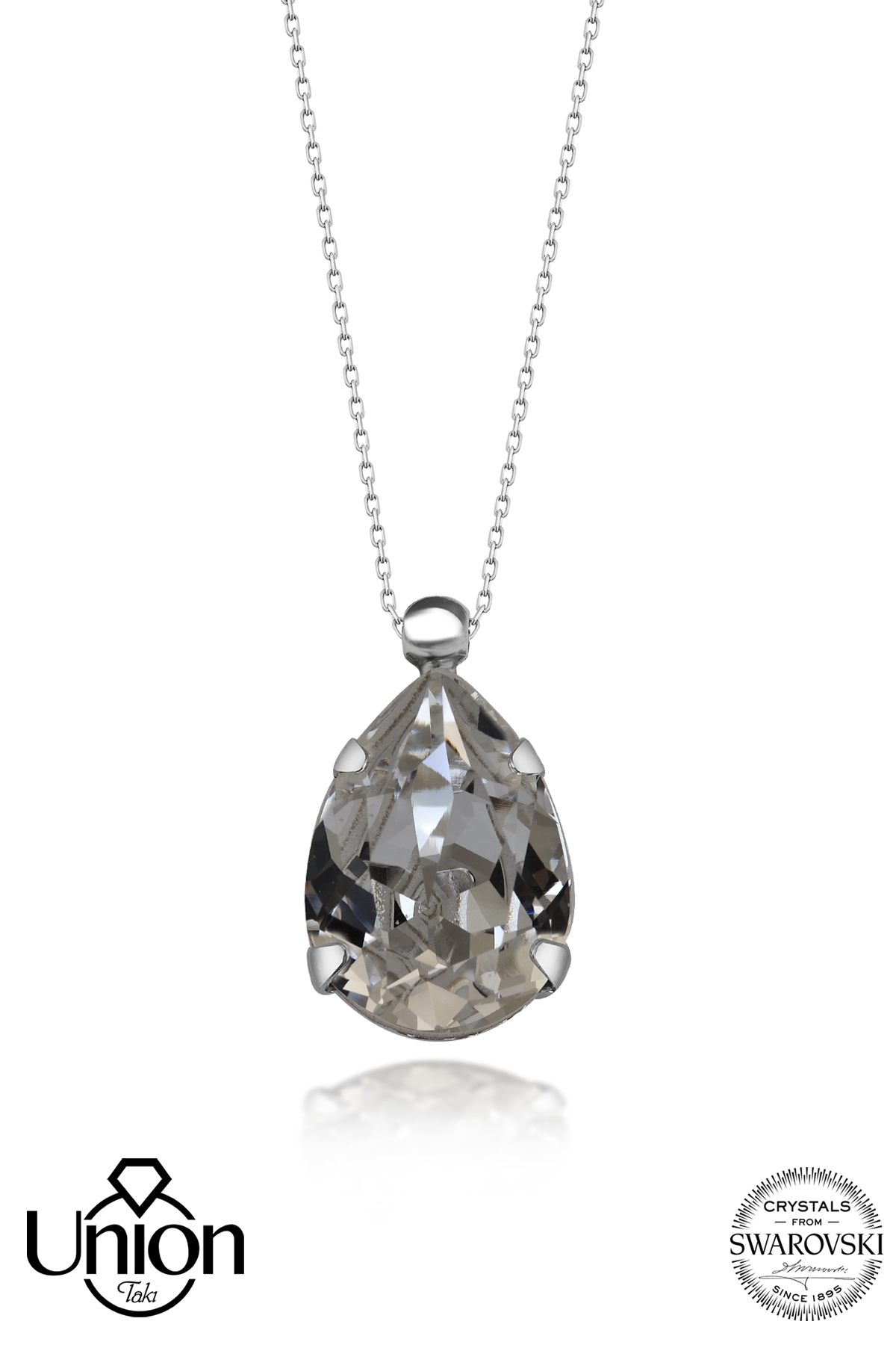 Union Crystal Kadın Damla Gümüş Kolye