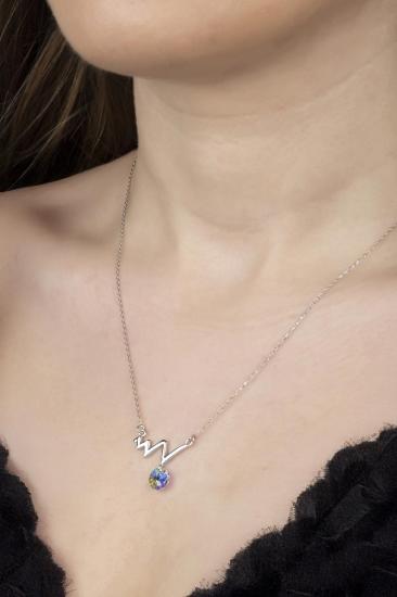 Union Crystal Kadın Ritim Gümüş Kolye