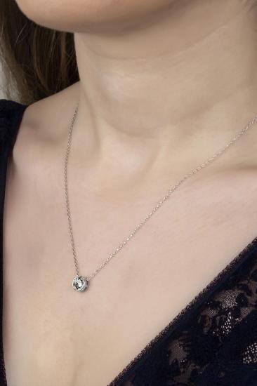 Union Crystal Kadın Pırlanta Montür Rose Gümüş Kolye
