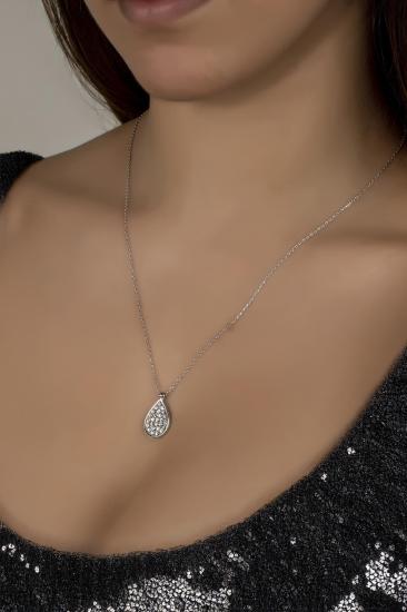 Union Crystal Kadın Damla Gümüş Kolye