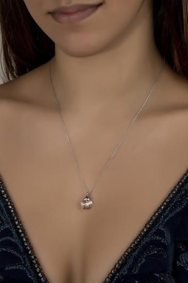 Union Crystal Kadın Papatya Gümüş Kolye