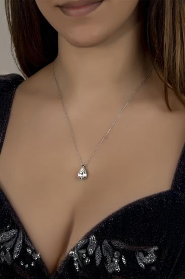Union Crystal Kadın Damla Gümüş Kolye