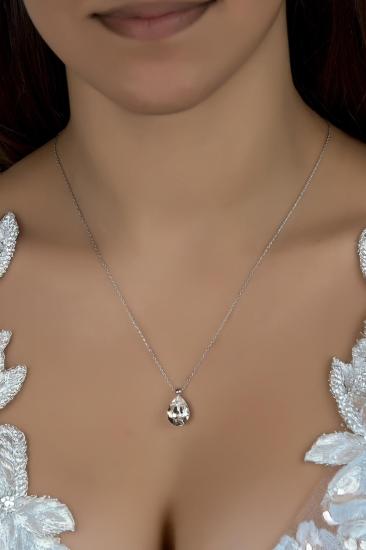 Union Crystal Kadın Damla Gümüş Kolye