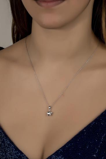 Union Crystal Kadın Yıldız Gümüş Kolye