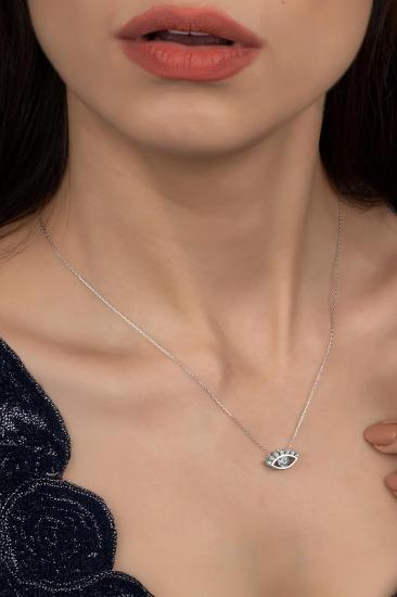 Union Zirconia Kadın Göz Gümüş Kolye