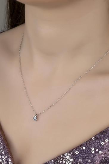 Union Zirconia Kadın Tektaş Gümüş Kolye