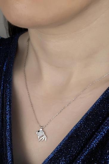 Union Zirconia Kadın Şans Balığı Gümüş Kolye
