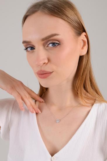 Union Zirconia Kadın Kalp Pırlanta Doğum Günü Gümüş Kolye