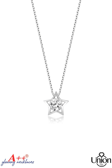 Union Zirkon Kadın Yıldız Gümüş Kolye