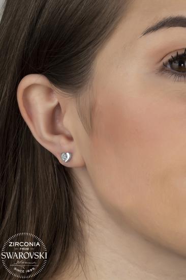 Union Zirconia Kadın Pırlanta Montür Tektaş Gümüş Küpe