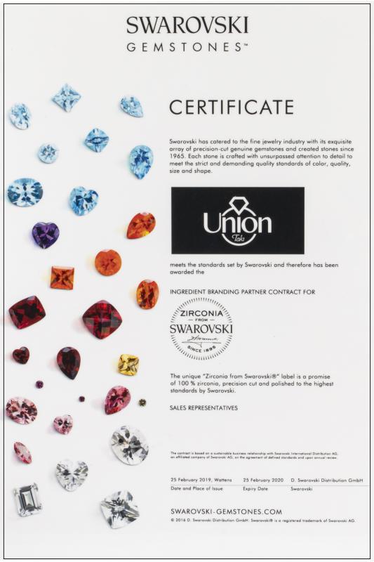 Union Zirconia Kadın Tektaş Gümüş Kolye